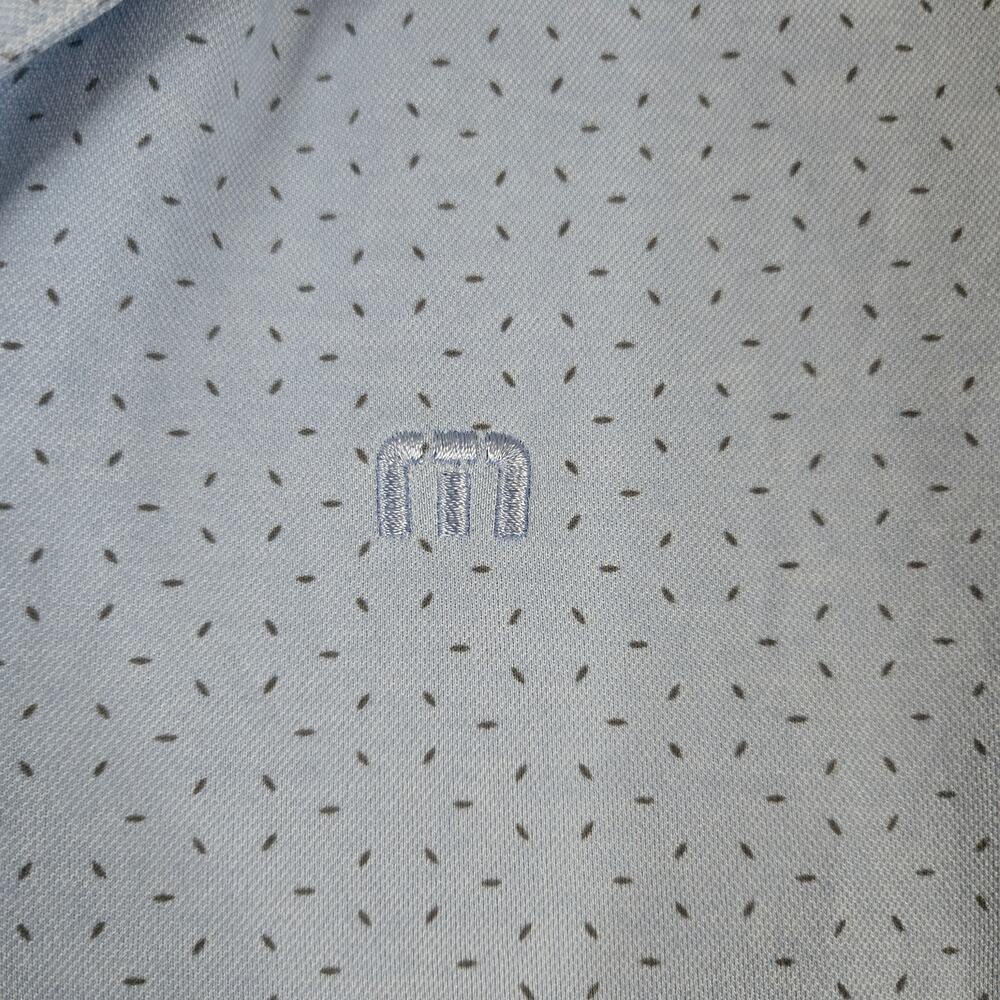 Travis Mathew Polo Mens Medium Blue Shirt Golf Office Polo Shirt 0841 - Picture 5 of 11